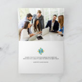 季節のごあいさつ企業ののフォトロカスタムゴ シーズンカード (内部)