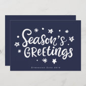 季節のごあいさつ企業のホリデーカード シーズンカード (正面/裏面)