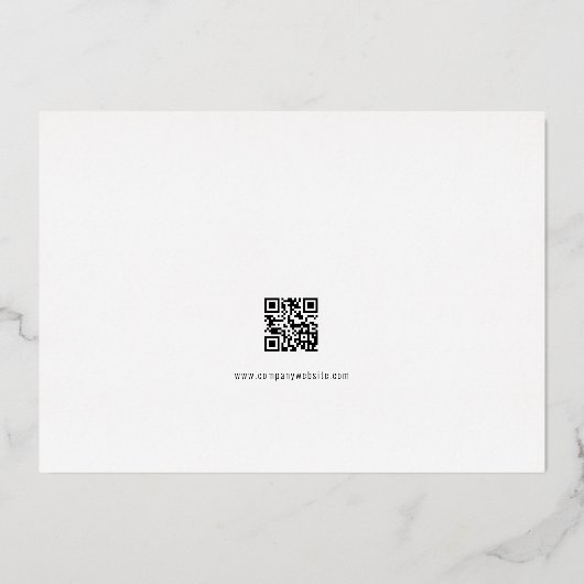 季節のごあいさつ企業のロゴラグジュア実在リー 箔シーズンカード (裏面)