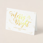 季節のごあいさつ会社フォイルカード 箔カード (正面)