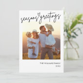 季節のごあいさつ写真クリスマスカードの挿入 シーズンカード (スタンド正面)