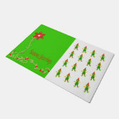 季節のごあいさつ小妖精や小人、クリスマス・マット・ドオーマ ドアマット (アングル)