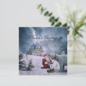 季節のごあいさつ引用文とブラック文字 シーズンカード (スタンド正面)