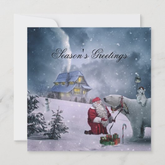 季節のごあいさつ引用文とブラック文字 シーズンカード (正面)