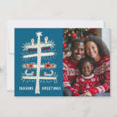 季節のごあいさつ手描きツリーカスタム写真 シーズンカード (正面)