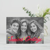 季節のごあいさつ手書きカスタムPHOTO シーズンカード (スタンド正面)