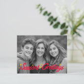 季節のごあいさつ手書きカスタムPHOTO シーズンポストカード (スタンド正面)