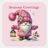 季節のごあいさつ格言追加文字 スクエアシール (正面)