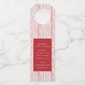 季節のごあいさつ水の色のストライプ休日 ボトルネックタグ (裏面)