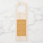 季節のごあいさつ水の色のストライプ休日 ボトルネックタグ (裏面)