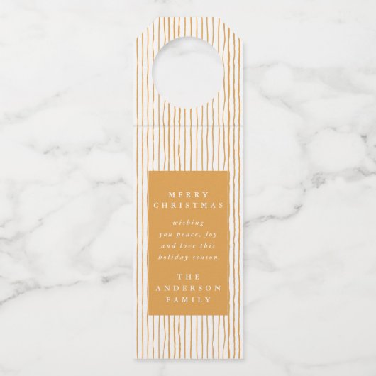 季節のごあいさつ水の色のストライプ休日 ボトルネックタグ (裏面)