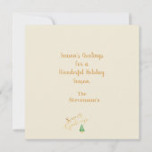 季節のごあいさつ水彩クリスマスエレガント (裏面)