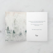 季節のごあいさつ水彩パインズロゴ企業の シーズンカード (内部)