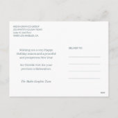 季節のごあいさつ水彩松企業の林 シーズンポストカード (裏面)