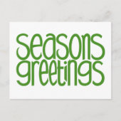 季節のごあいさつ緑はがき シーズンポストカード (正面)