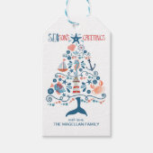 季節のごあいさつ航海のビーチ ギフトタグ (正面)