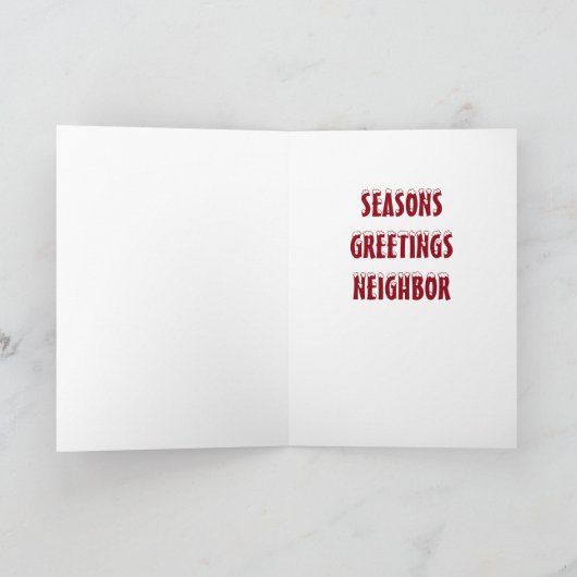 ***季節のごあいさつ近隣*** シーズンカード (内部)