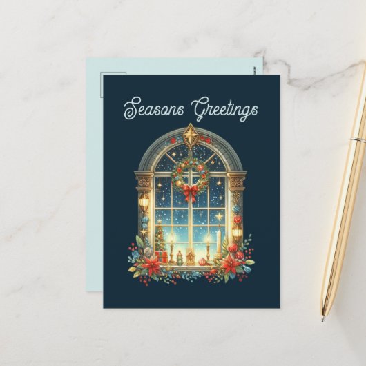 季節のごあいさつ追加メッセージ シーズンポストカード (正面/裏面インサイチュ)