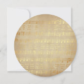 季節のごあいさつ金ゴールドフローラリースホリデーカード 招待状 (裏面)