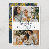 季節のごあいさつ2フォトホリデー シーズンカード (正面/裏面)