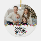 季節のごあいさつ2 PhotoSクリスマスライト名 セラミックオーナメント (正面)