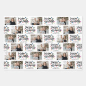 季節のごあいさつ3写真クリスマスライト名 ラッピングペーパーシート (正面)