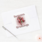 「季節のごあいさつ」のステッカーシート ラウンドシール (封筒)