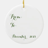 季節のごあいさつ – アフリカ系アメリカオーナメント セラミックオーナメント (裏面)