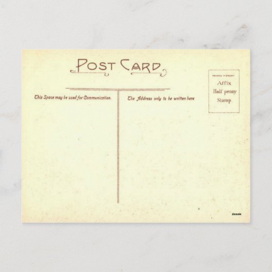 季節のごあいさつ、サンタの仕事中 シーズンポストカード (裏面)