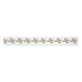 季節のごあいさつ、ジョイ・メリークリスマス・サンタクロース サテンリボン (正面)