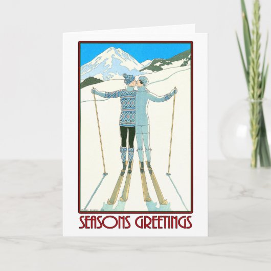 季節のごあいさつ-ジョージBarbier - 1925年 シーズンカード (正面)