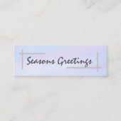 季節のごあいさつ/ハヌカー恵み スキニー名刺 (正面)