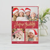 季節のごあいさつ |ファミリークリスマスカード シーズンカード (スタンド正面)
