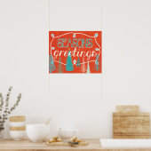 季節のごあいさつ ポスター (キッチン)