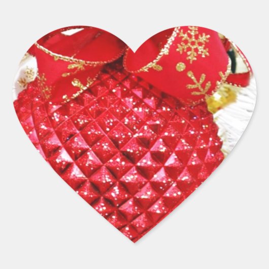 季節のごあいさつ、メリークリスマス_ ハートシール (正面)