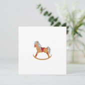 季節のごあいさつ:ロッキングホース招待状 招待状 (スタンド正面)