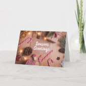 *季節のごあいさつ*今年は誰でも!ホリデー シーズンカード (正面)