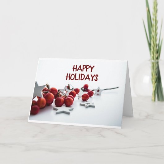 *季節のごあいさつ*今年は誰でも！ホリデー シーズンカード (正面)