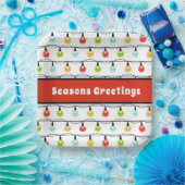 季節のごあいさつ |可愛いクリスマスライト ペーパープレート (パーティー)