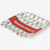 季節のごあいさつ |可愛いクリスマスライト ペーパープレート (傾斜あり)