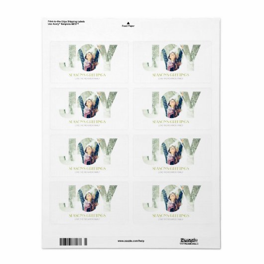 季節のごあいさつ（緑） ラベル (フルシート)