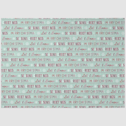 季節のごあいさつ、聖降誕祭お目出度う、雪よ 薄葉紙 (正面)