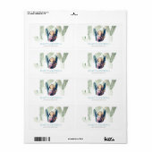 季節のごあいさつ（青） ラベル (フルシート)