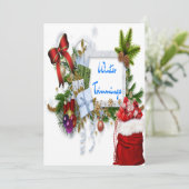 季節のご挨拶と新年のご多幸をお祈りします シーズンカード (スタンド正面)