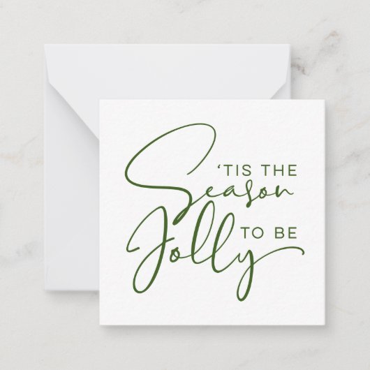 季節のご挨拶にぴったりなカード ノートカード (正面)