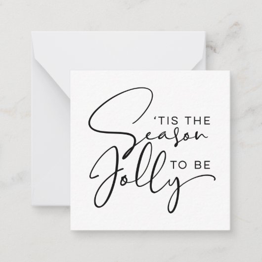 季節のご挨拶を楽しく ノートカード (正面)