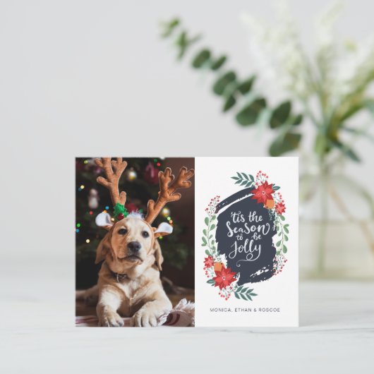 季節のご挨拶を楽しく | フォト ホリデー カード (スタンド正面)