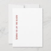 季節のご挨拶カード（冬） ノートカード (裏面)