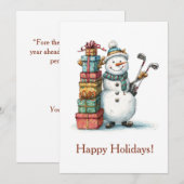 季節のご挨拶ゴルフカード シーズンカード (正面/裏面)