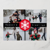 季節のご挨拶写真 箔シーズンカード (正面)